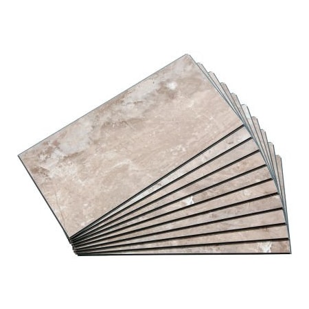 Acoustic Ceiling Products Palisade 23.2"L x 11.1"W Vinyl Wall Tile, Venetian Marble, 10 Pack 53511